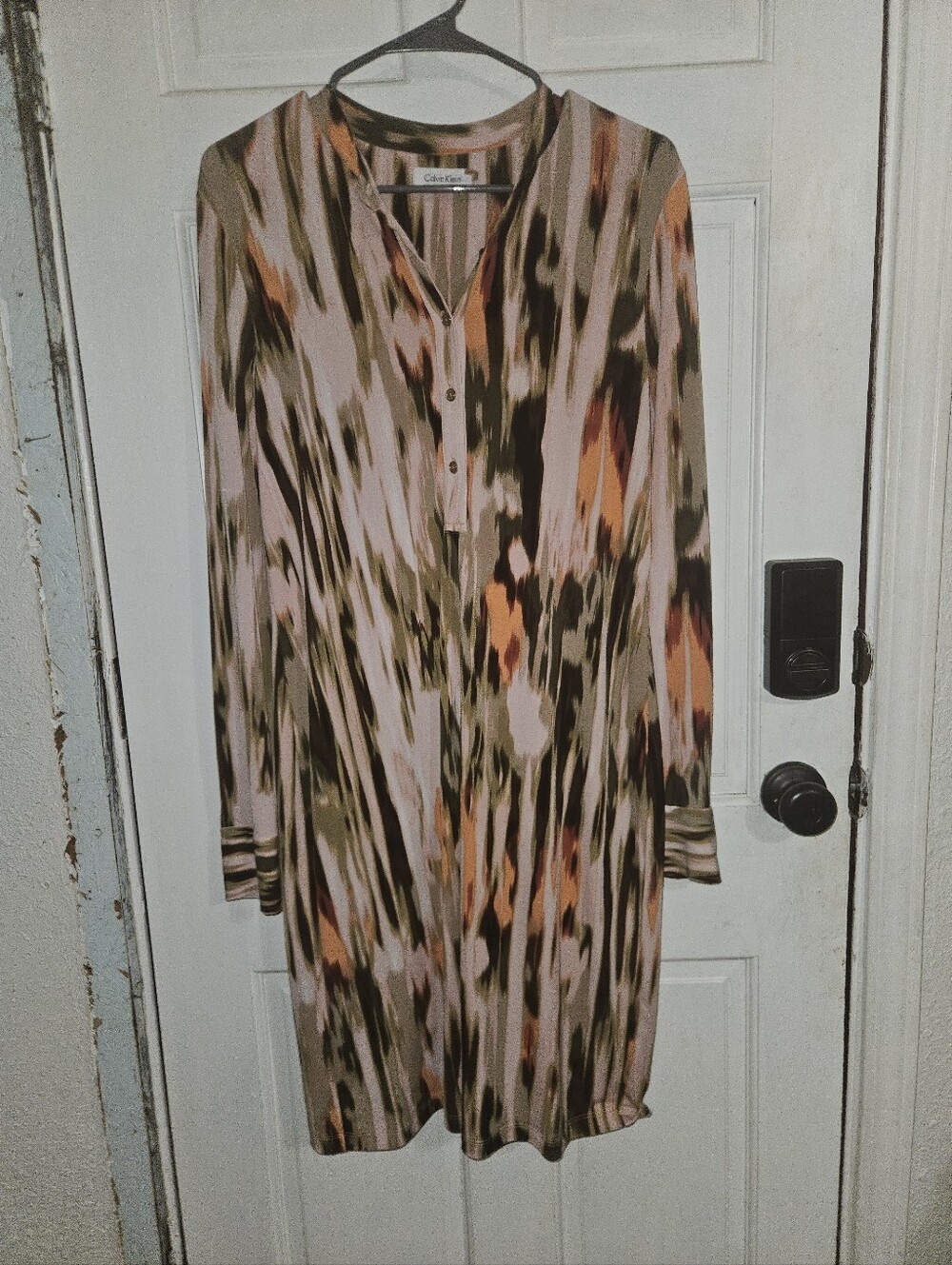 Calvin Klein Abstract Brushstroje Tunic Dress..medium